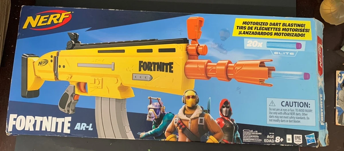  NERF Fortnite AR-L Elite Dart Blaster - Motorized Toy