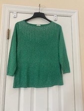 Ruby RD Sweater, Small, long sleeves, Green With Silver
