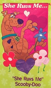 SCOOBY DOO VALENTINES DAY FLOWERS HEARTS APPLIQUE LARGE ...