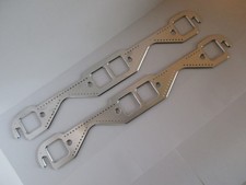 Small Block Chevy Aluminum Square Port Header Exhaust Gaskets Reusable Sbc 4141