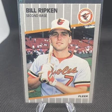 1989 Fleer - Billy Ripken #616 Black Box  on Bat Knob, No FF