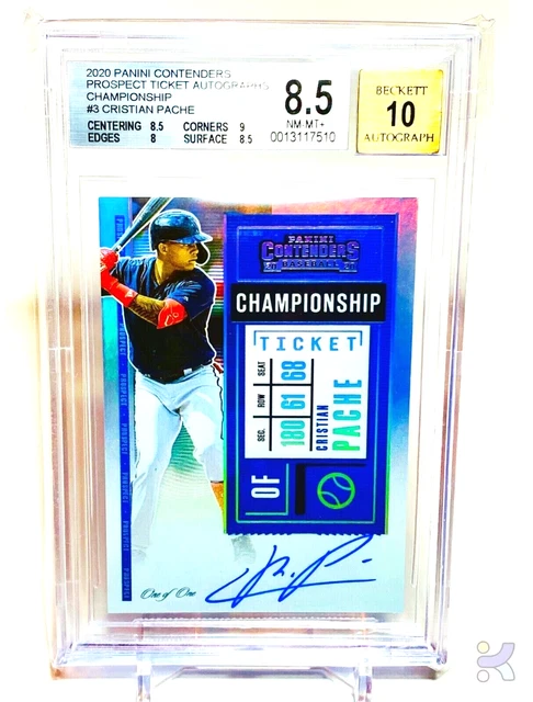 Cristian Pache 2020 Panini Contenders Ticket BGS Auto 10, True One of One 1/1