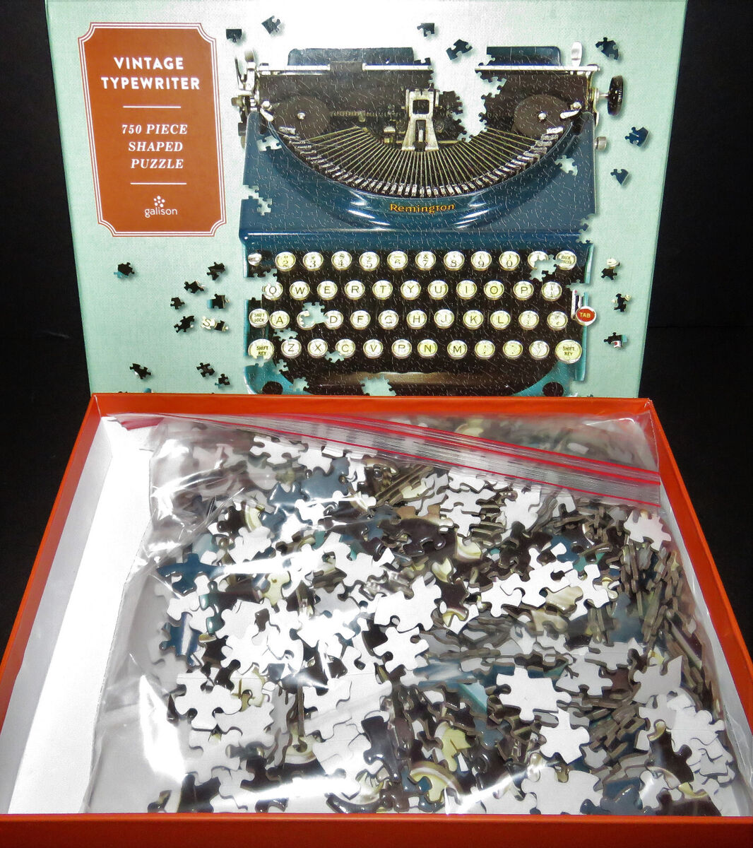 Vintage Typewriter 750 Piece Shaped Jigsaw Puzzle