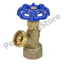 3/4" FIP Threaded Boiler/Water Heater Drain Valve, Multi-Turn, LEAD-FREE Brass