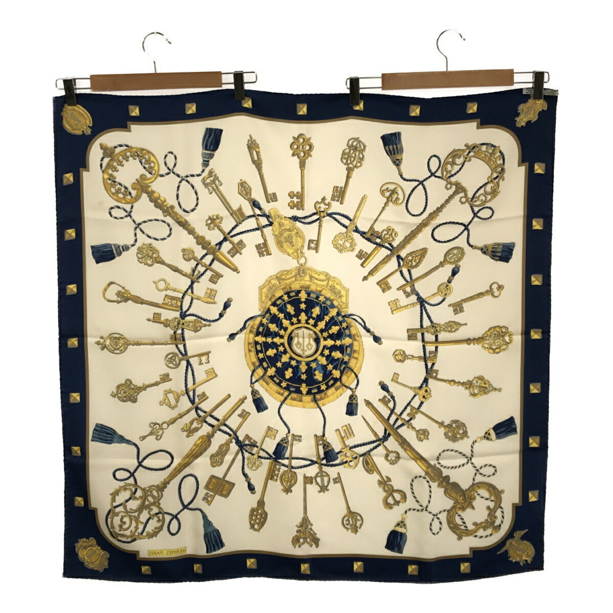 Hermes Vintage Rare scarf Carre 90 LES CLES Silk from japan