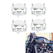 Chrome Aluminum Carburetor Carb Diaphragm Top Cap For YAMAHA V-max1200 1994-2007
