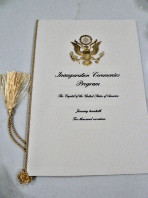 President Donald J. Trump Inauguration Invitation and Program 2017