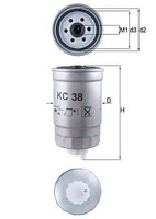 Mahle Original KC38 Kraftstofffilter FüR Vw Fiat Peugeot Ford CitroËN Iveco