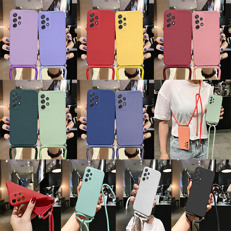 For Samsung S23 S22 Ultra S21 S20 FE A14 A33 A52S Liquid Slicone Soft Case Cover-image