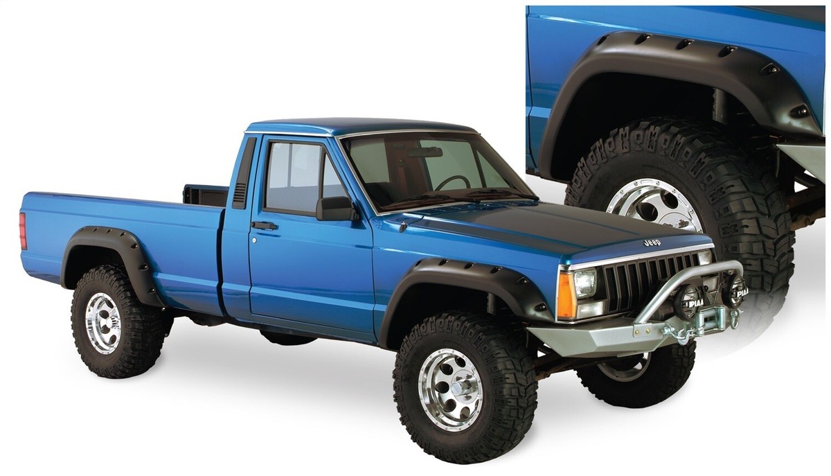 Bushwacker 10912-07 Cut-Out 4 PC Fender Flares Fits 84-01 Cherokee