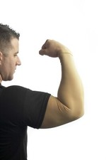 Tatjacket Tattoo Cover Up Concealer 2 Sleeve, Full Arm coverage, Medium, Tan