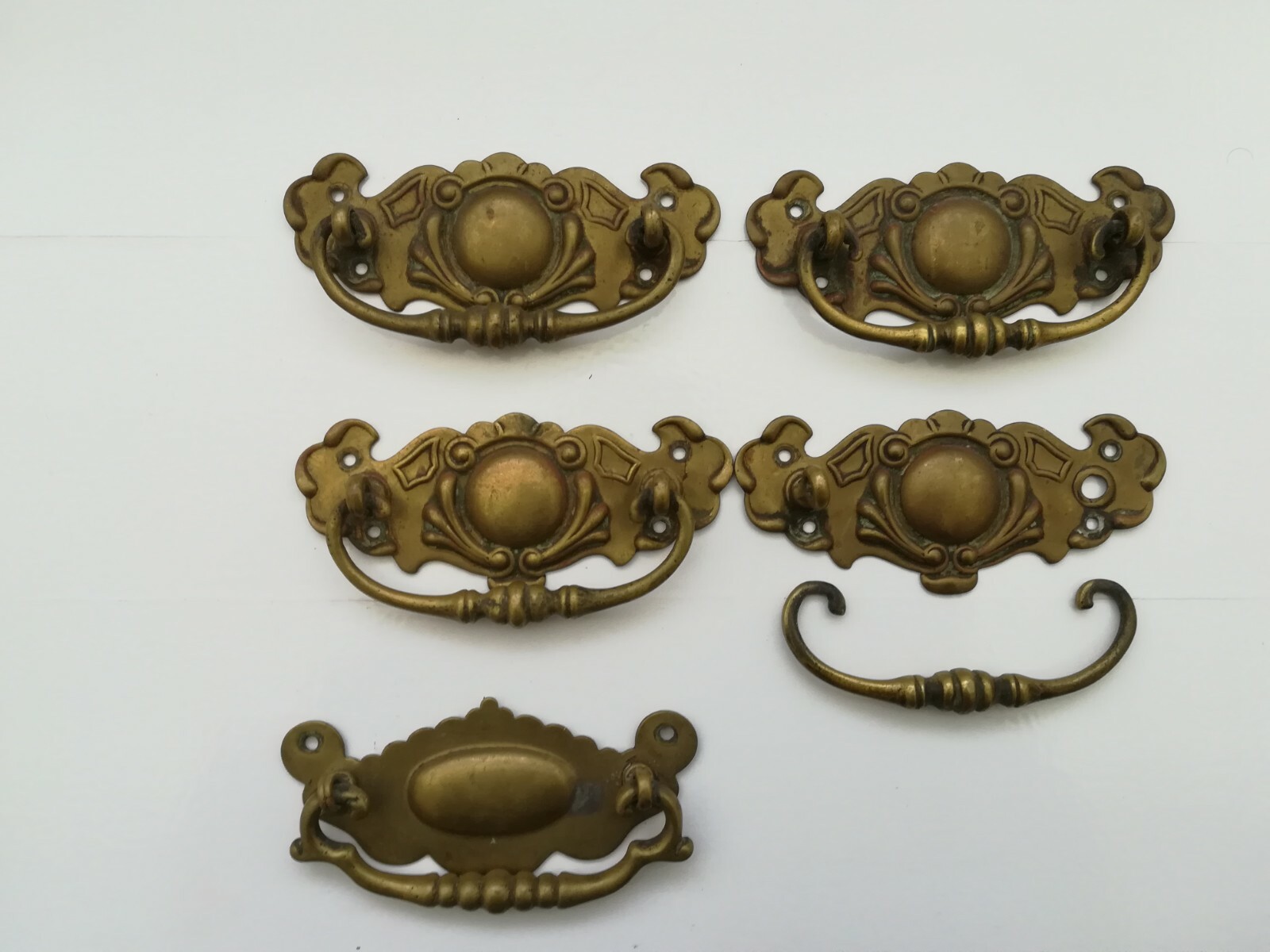 ANTIQUE BRASS FURNITURE HANDLES eBay