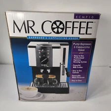 Mr Coffee ECMP10 Pump Espresso & Cappuccino Maker Silver/Black