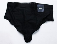 Spanx Women's Shaping Sheer Control Breathable Thong DM3 Very Black Large NWT