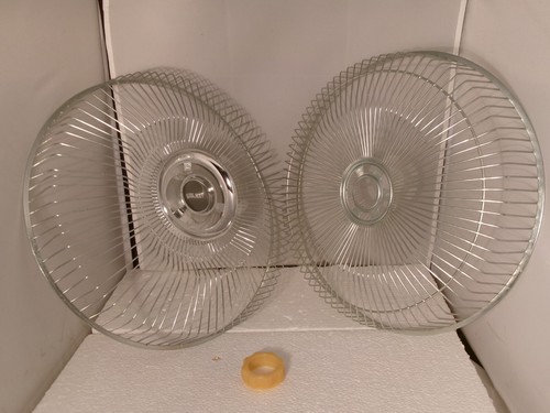 Galaxy 12" Fan Replacement Front & Rear Metal Cage Guard Grille Set (NO CLIPS)