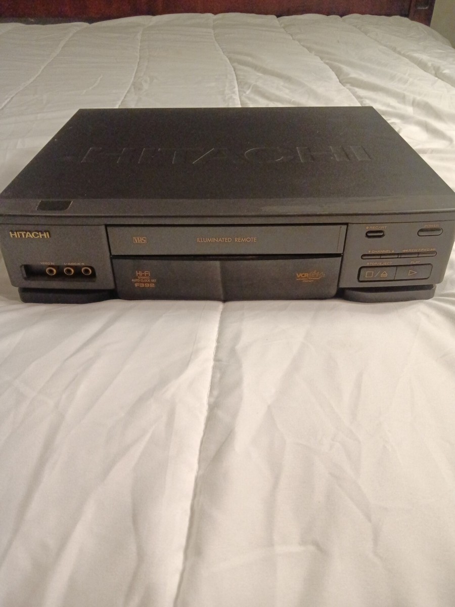 ジャンク品 HITACHI FI-5000 TVレシーバー Hitachi VT-F392A VHS Video Cassette Player Recorder VCR - No