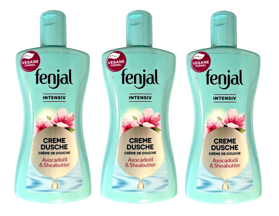 fenjal Creme Dusche AvocadoÖl intensiver Duft Duschgel 3x200ml mit Sheabutter - Bild 2 von 3