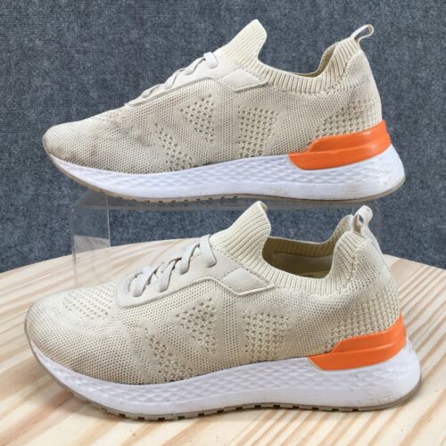 Crane Shoes Womens 7 Aldi Athletic Running Low Sneakers Beige Fabric Slip On - Picture 2 of 16