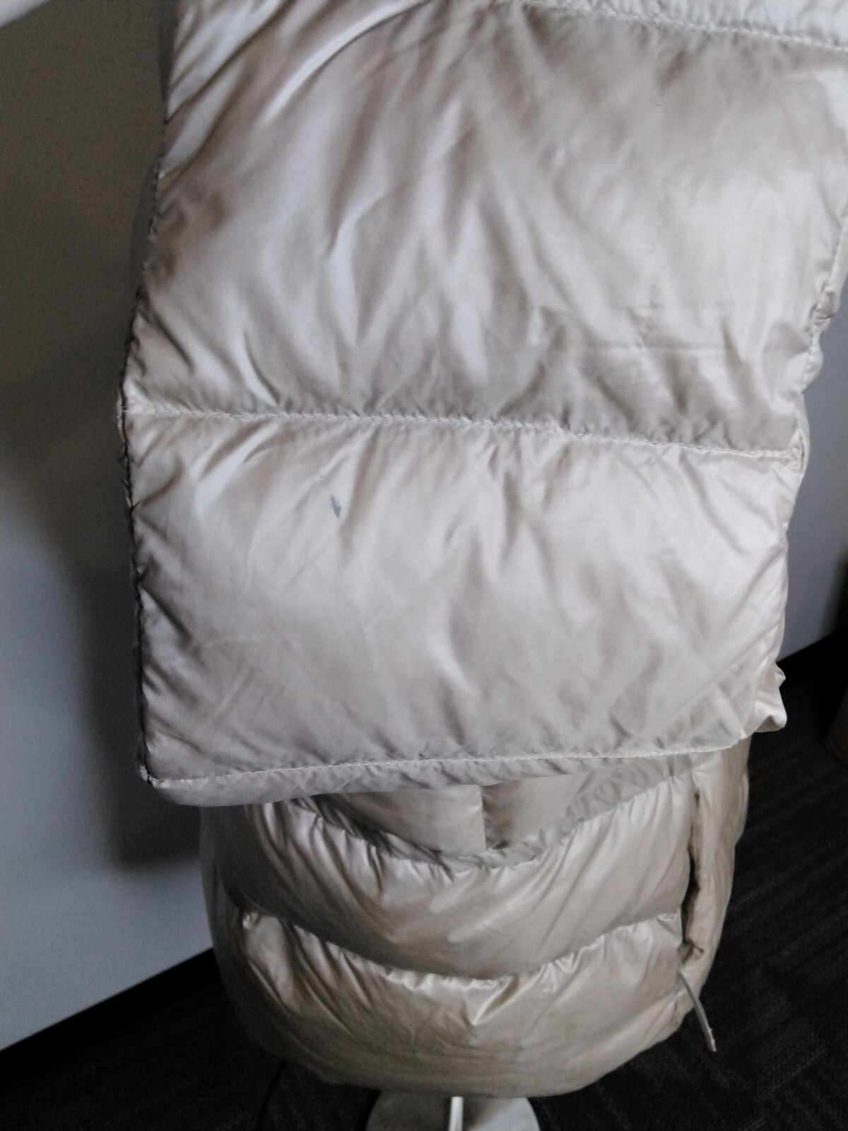 Athleta Beige Goose Down Puffer Jacket Womens Siz… - image 8