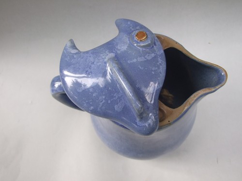 NUEVA ZELANDA 'BEELÉCTRICA '' JARRA ELÉCTRICA AZUL ART DECO 22CM 1930' RARA - Imagen 10 de 19