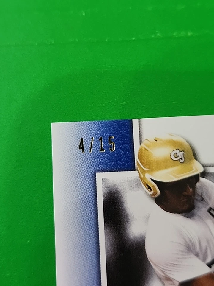 Nate McCollum 2019 Leaf Perfect Game NS Blue Auto 4/15 - Image 3 of 4