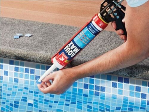 AQUA MAX CARTUCCIA 425G BIANCO Adesivo di montaggio e sigillante piscina GRIFFON - Foto 7 di 7