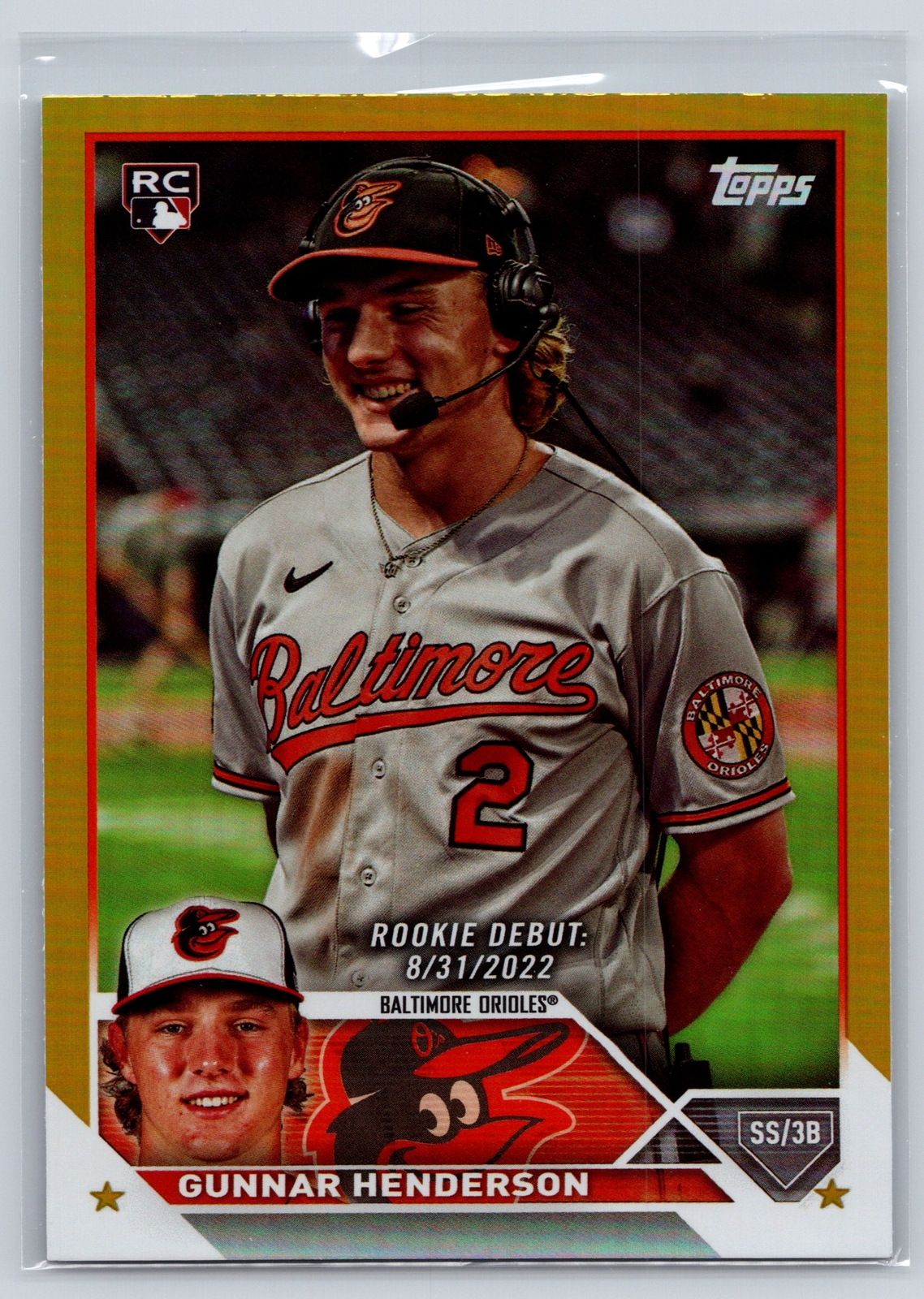 2023 Topps Update #US18 Gunnar Henderson Gold Foil 13a