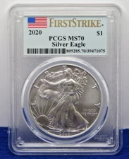 2020 American Silver Eagle PCGS MS70 First Strike