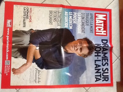 Rare Collector Poster Grd Format Paris Match KOH-LANTA April 2013
