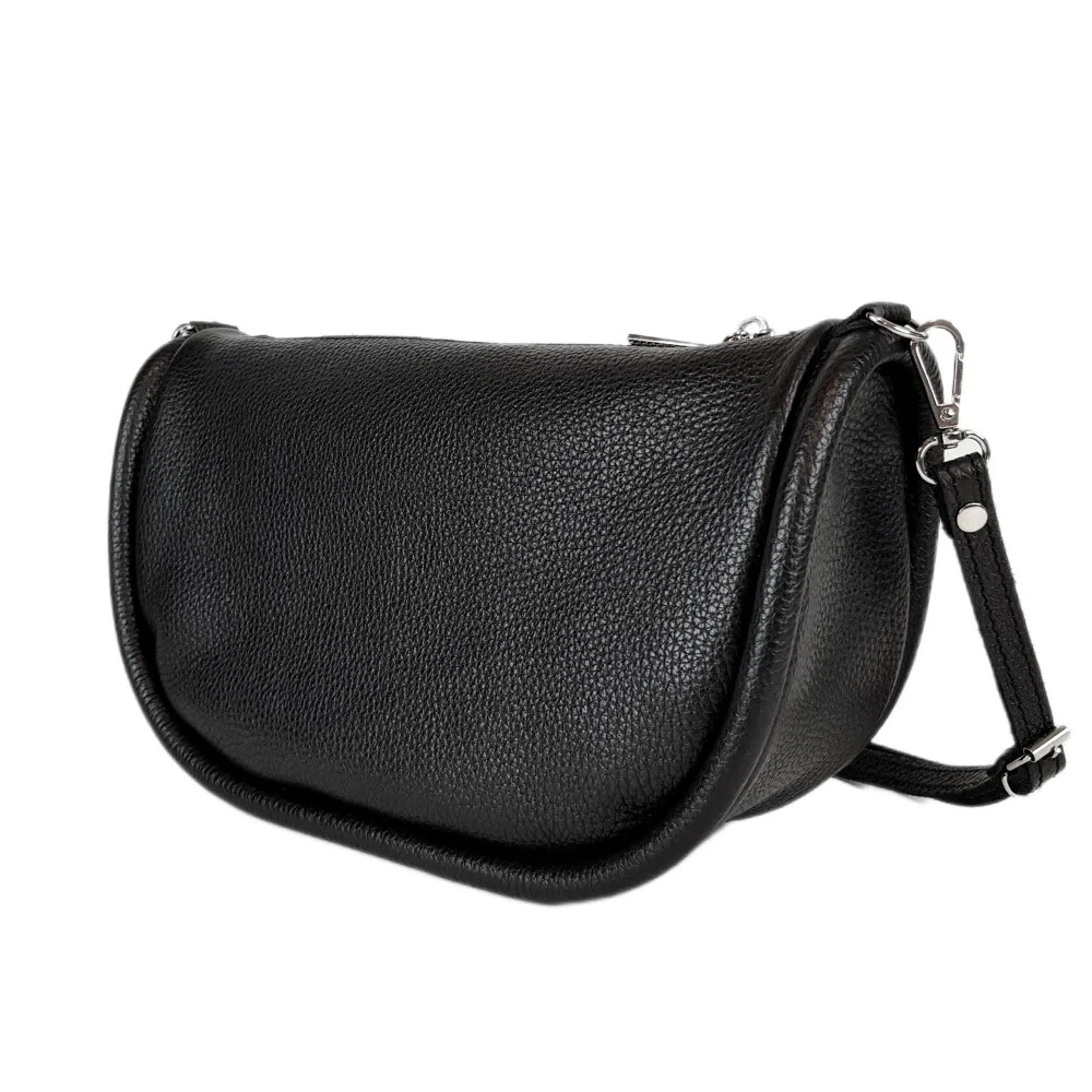 COACH Borsa donna in VERA PELLE fatta a mano nera tracolla tracolla tracolla catena