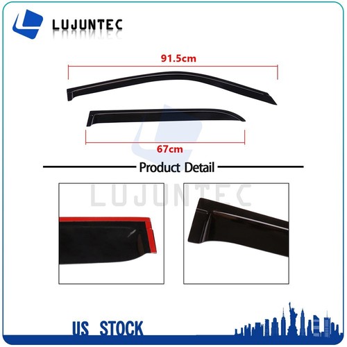 Wavy Window Visor Vent Rain Guard Deflector Fit For 96-02 Toyota 4Runner - Picture 4 of 10