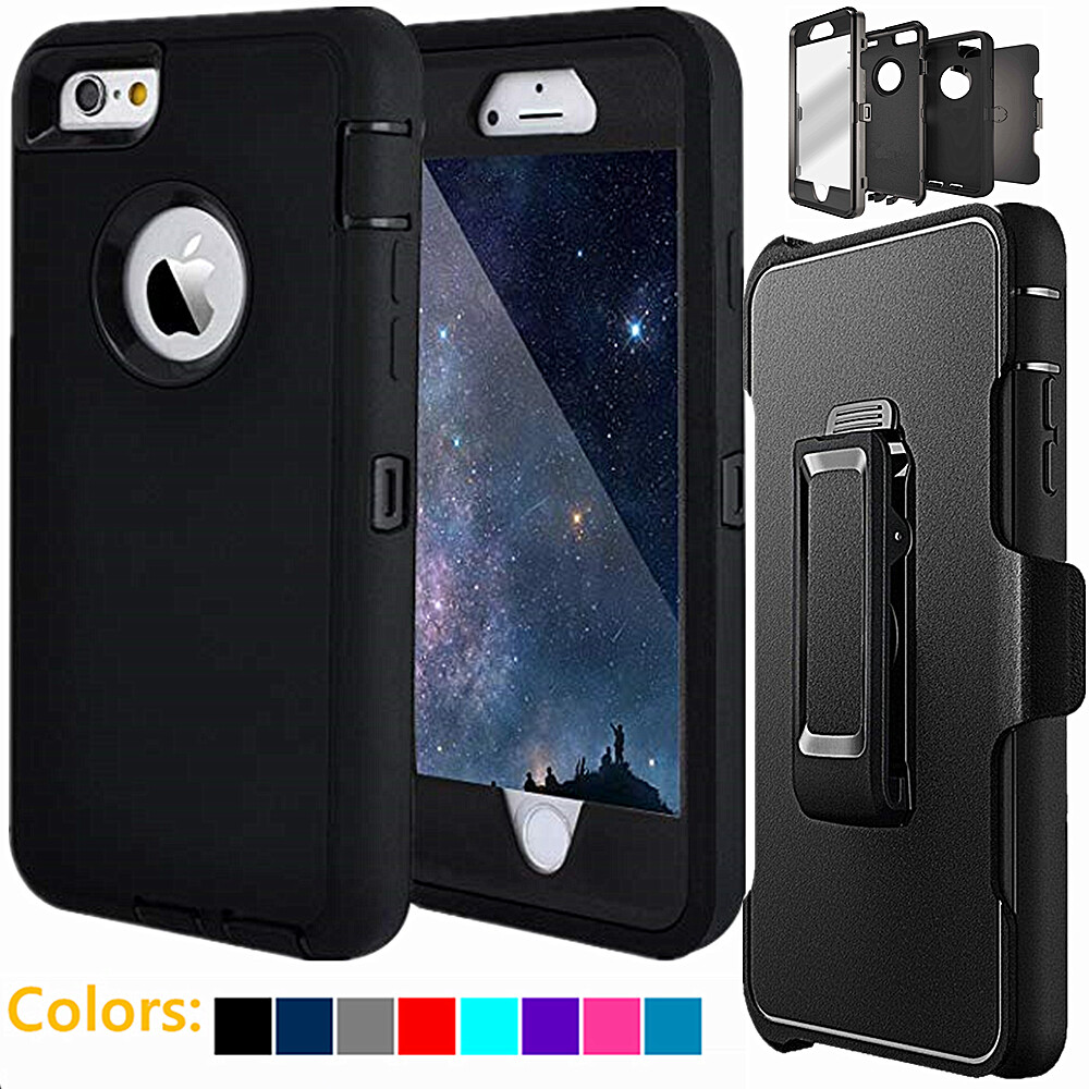 For iPhone 6 6s Plus Shockproof Defender Case Cover with Belt Clip fits Otterbox