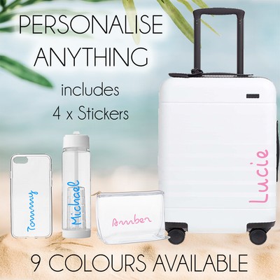 personalised hard shell suitcase