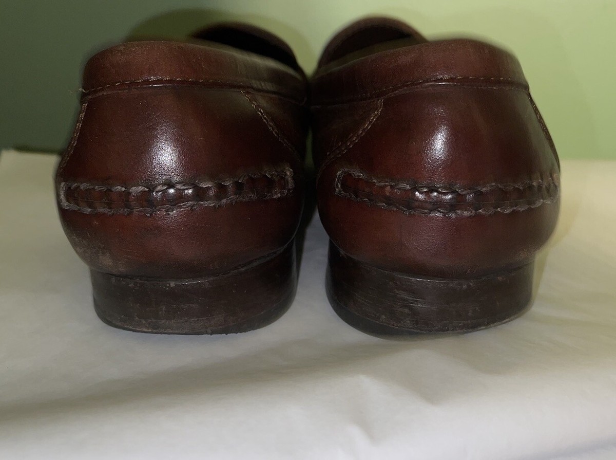 MENS NEIL M MURPHY BROWN LEATHER TASSEL LOAFER Shoes SIZE 13 