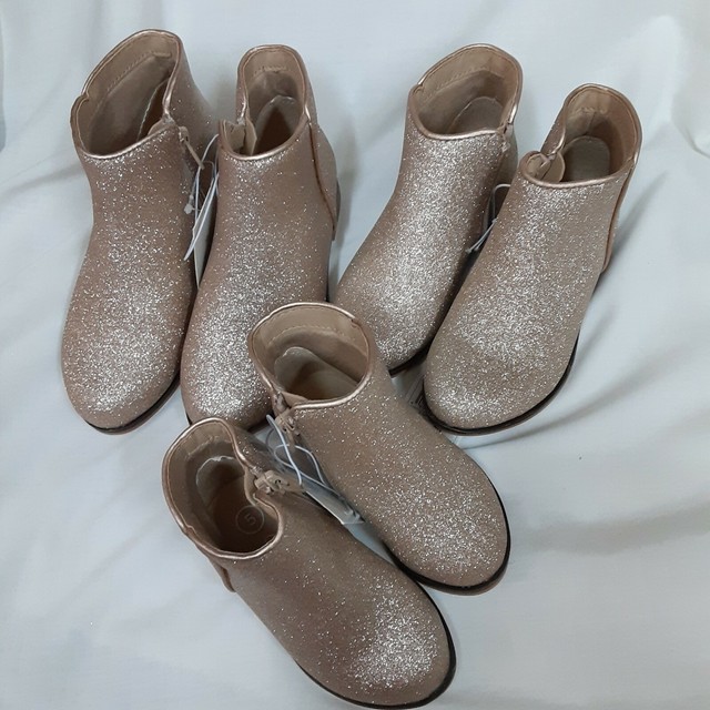 gold glitter boots for toddlers