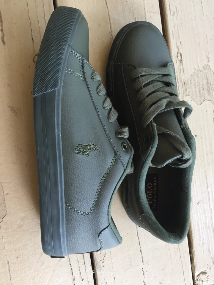 NUEVO Polo Ralph Lauren Tenis Verde Oscuro Niños Niñas Talla 5 Foto 2 de 4
