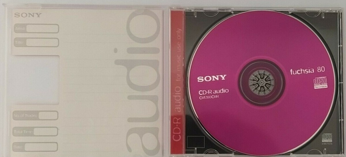 Sony CD-R Audio - CRM80CRR Fuchsia Red - Music CD-R Blank