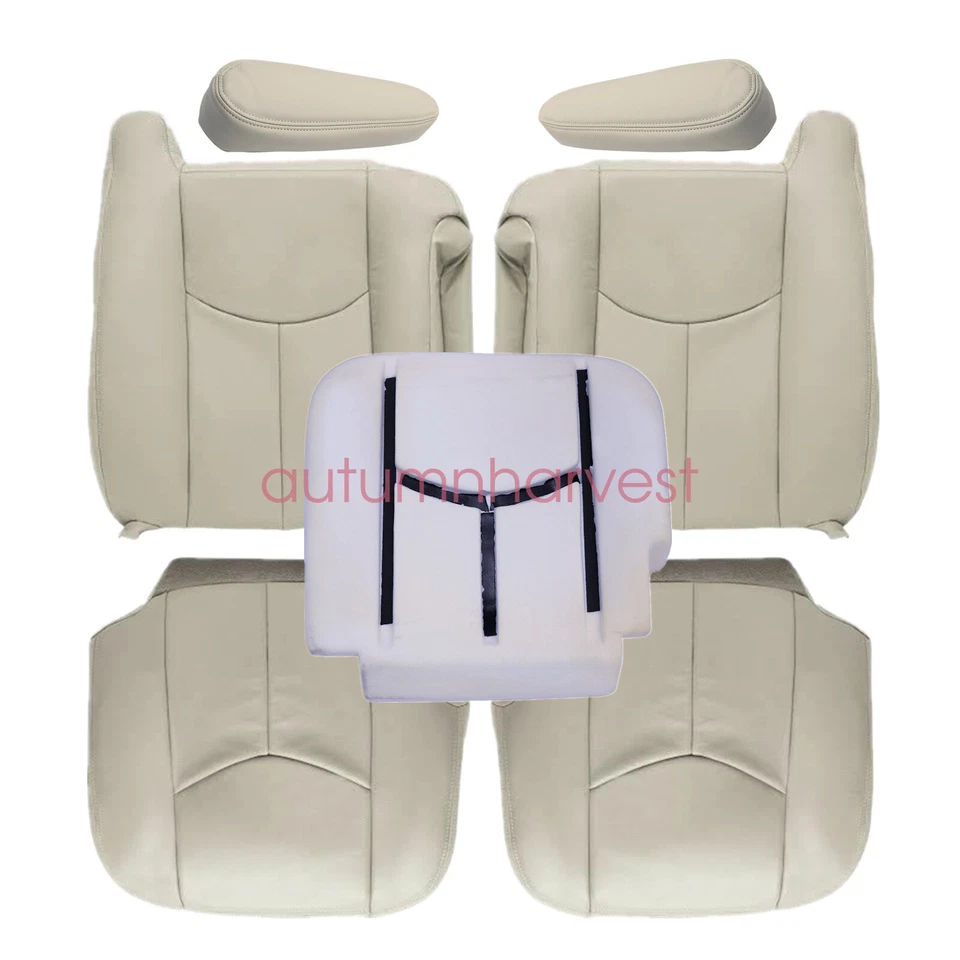 For 2003-2006 Chevy Suburban 1500 2500 Front Leather Seat Cover & Foam Cushion - Image 4 of 4