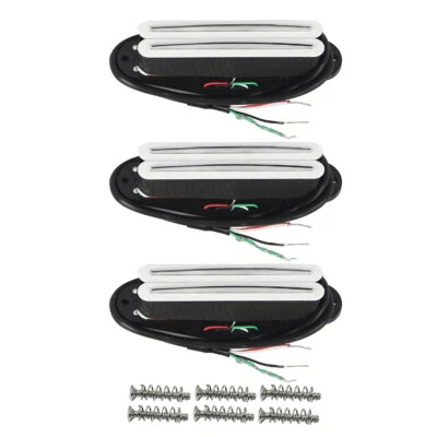 FLEOR Set Single Coil Sized Hot Dual Rails Ceramic Pickup für ST Style Weiß
