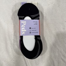 Women s Peds Low Cut No Show Socks Size 8-12