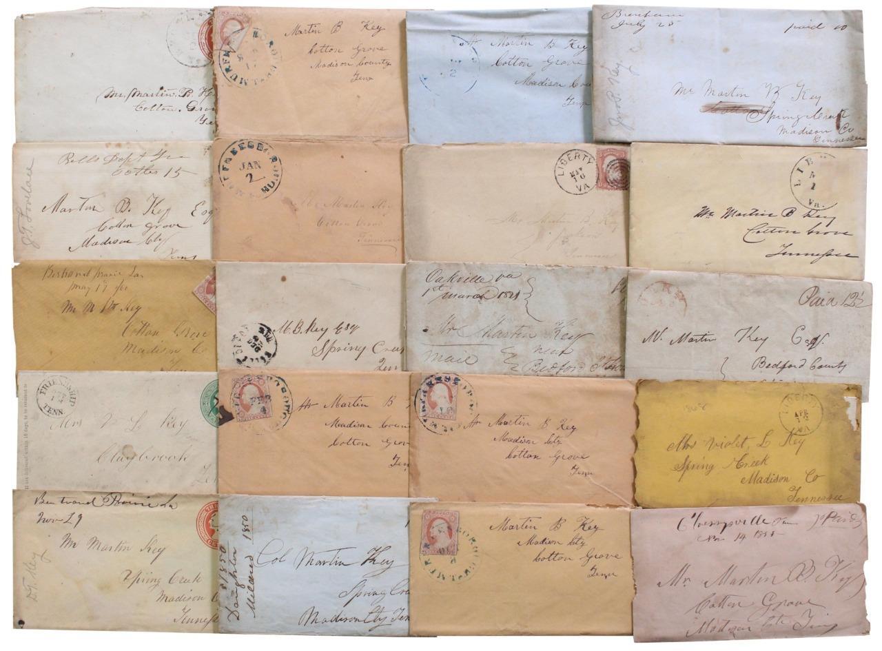 Correspondence Postal Cover Lot Postmark Cancel Tennessee Handwritten