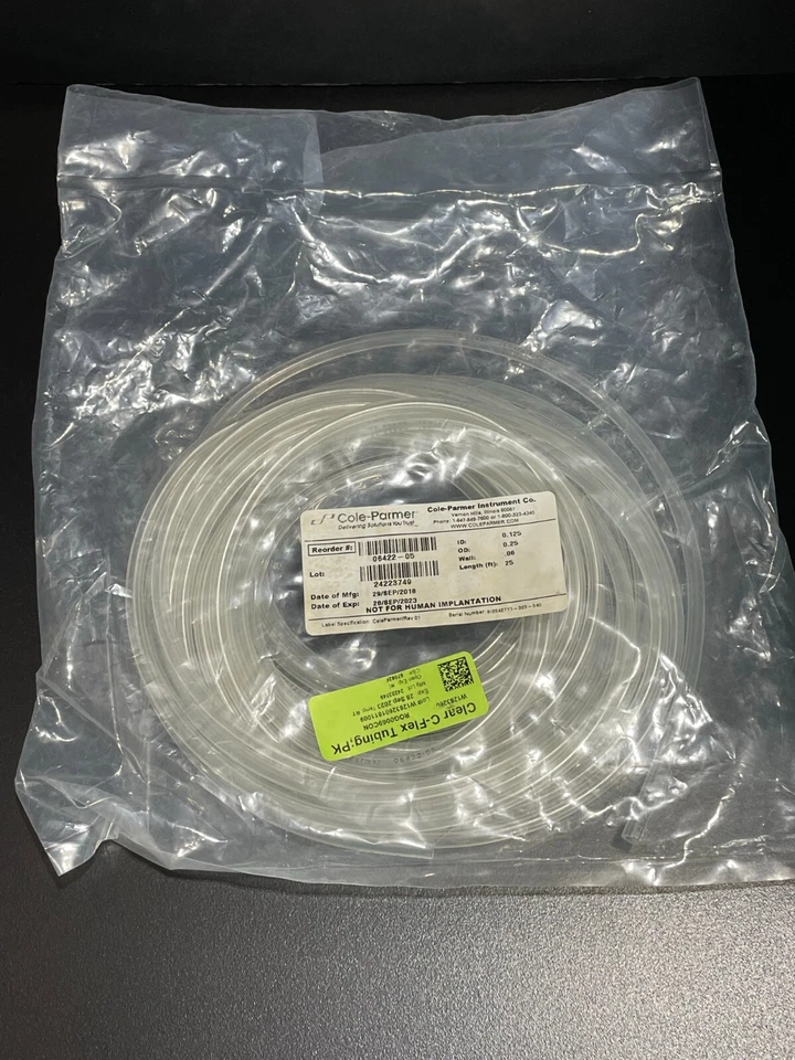 Cole-Parmer Tubing PVC 1/8 in. ID x 1/4 in. OD 25 ft of Tubing - Image 2 of 4