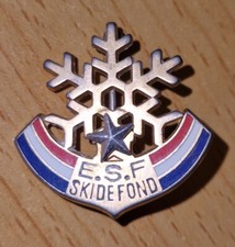 Broche Ski Ecole de Ski Français ESF niveau 1ERE ETOILE Ski De Fond MEDAILLE
