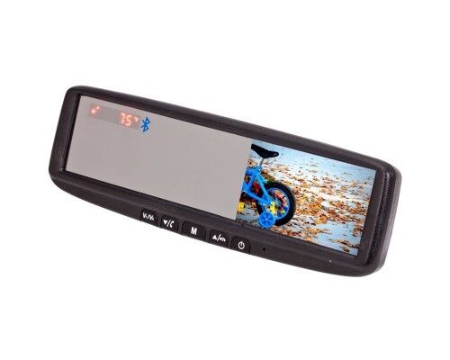 Boyo VTB45M 4.3" Digital Tft LCD Mirror Monitor Bluetooth Compass BRAND NEW - Picture 1 of 4