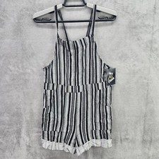 Girls shorts jumper Ebony Striped Art class size M 10/12 