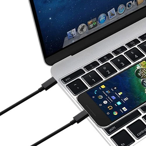 3.3ft USB-C to USB Type C Charge Sync Data Cable MacBook Chromebook Nokia Black - Image 3 of 4