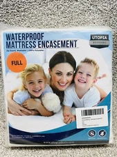 Zippered Mattress Encasement Waterproof  Protector Cover Full Size New