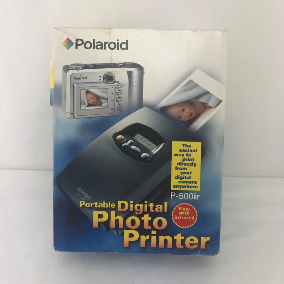 Portable Digital Photo Printer by Polaroid P-500ir NIB Box is Open - Image 2 of 4