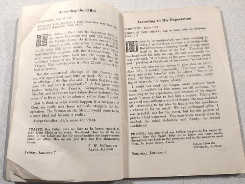 1955 The Secret Place Daily Devotions For Individual & Family Religion God Vtg - Picture 8 of 15