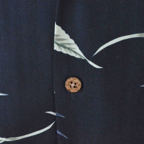 Camicia uomo Tommy Bahama grande nera gialla blu floreale 100% seta - Foto 3 di 9
